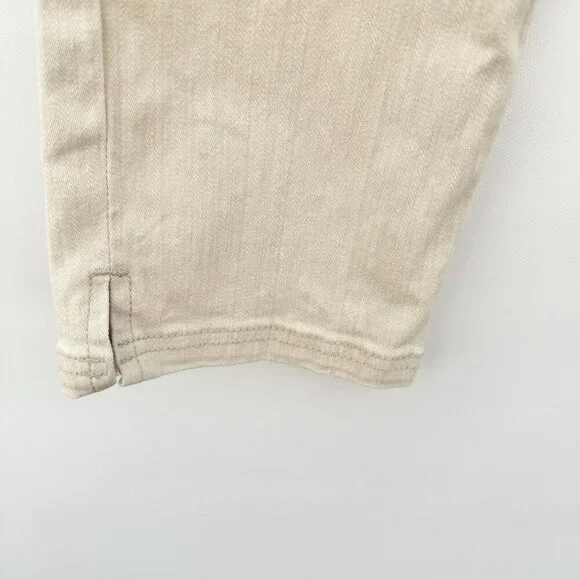 cropped pants women Size 5 Beige Stretch - Picture 5 of 14